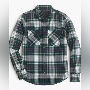 J. Crew Women’s Green Plaid Shirt